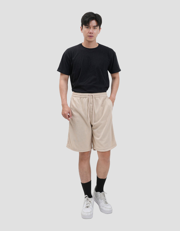 Nevada Knit Basic Texture Knee Celana Pendek Pria