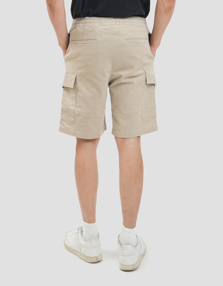 Nevada Twill Stretch Celana Pendek Cargo Pria