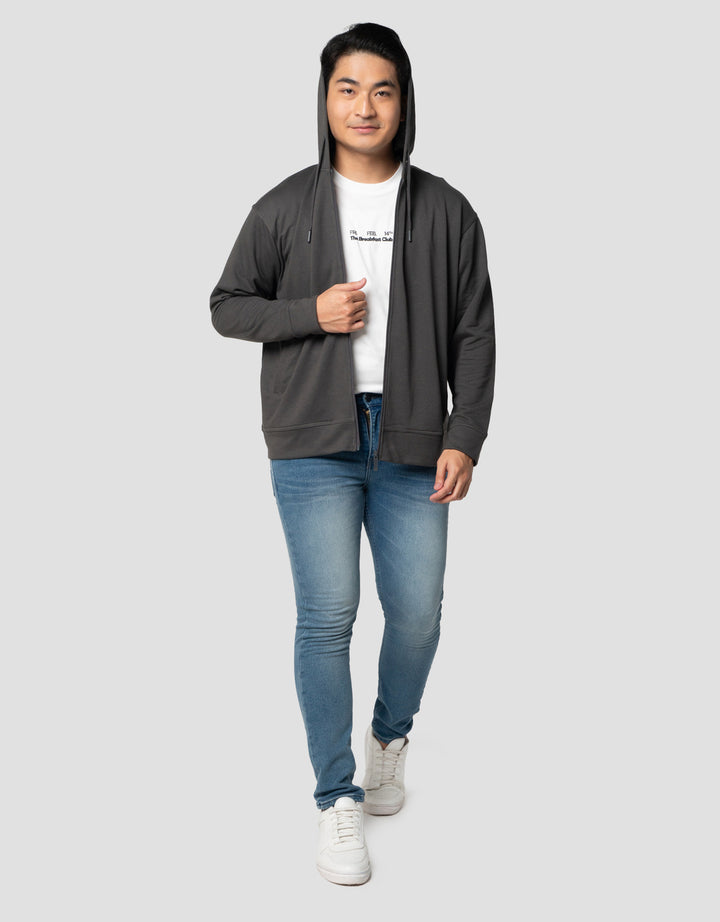 Nevada French Terry Jaket Hoodie Pria