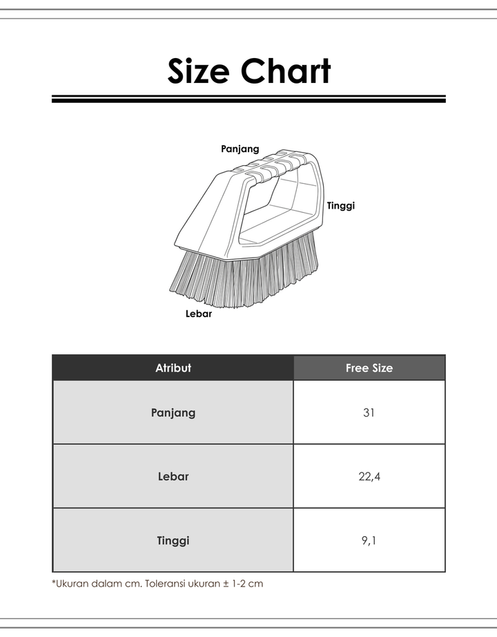 MxM Hawaii Dustpan Brush Pengki Paloma Sikat