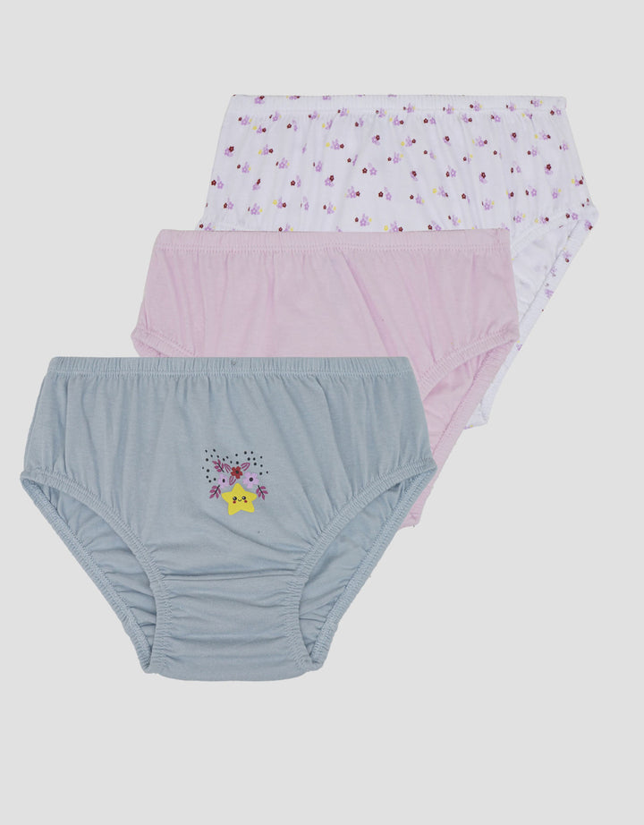 Little M Pack Of 3 Flower Celana Dalam Anak Perempuan