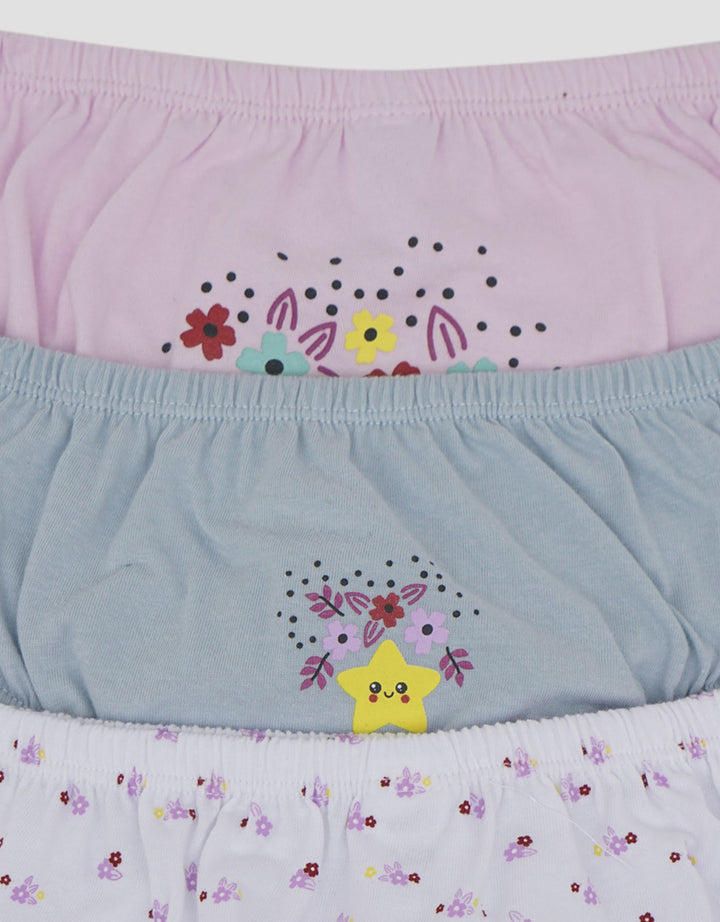 Little M Pack Of 3 Flower Celana Dalam Anak Perempuan