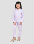 Little M Kerah Unicorn Print Setelan Piyama Anak Perempuan