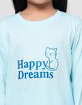 Little M Cat Happy Dreams Setelan Piyama Anak Perempuan