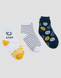 Little M Pack Of 3 Smile Kaus Kaki Bayi