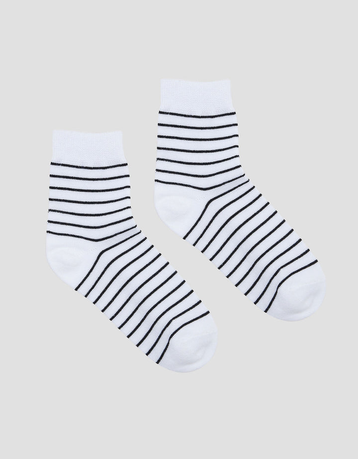 Little M Stripe Tipis Kaus Kaki Bayi