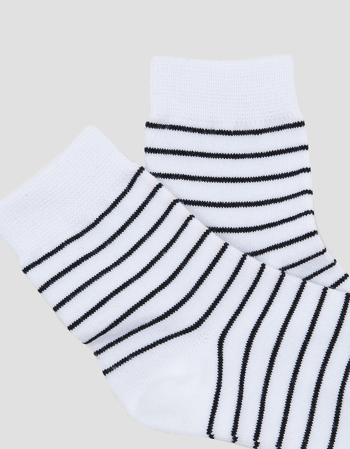 Little M Stripe Tipis Kaus Kaki Bayi