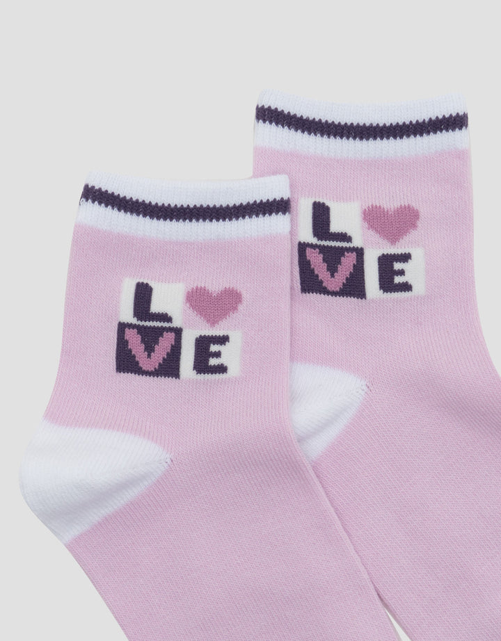 Little M Love Stripe Kaus Kaki Bayi