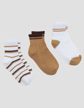 Little M Pack Of 3 Stripe Panjang Kaus Kaki Bayi