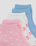Little M Pack Of 3 Gilrs Ankle Polkapita Kaus Kaki Anak Perempuan