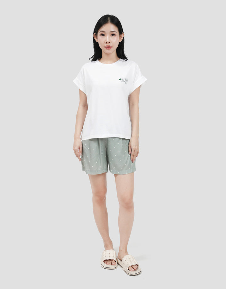 Suko Graphic Disney Minnie Mouse Pakaian Setelan Wanita