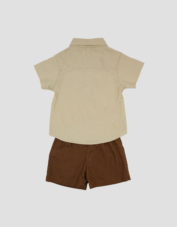 Little M Embro Dino Pakaian Setelan Bayi