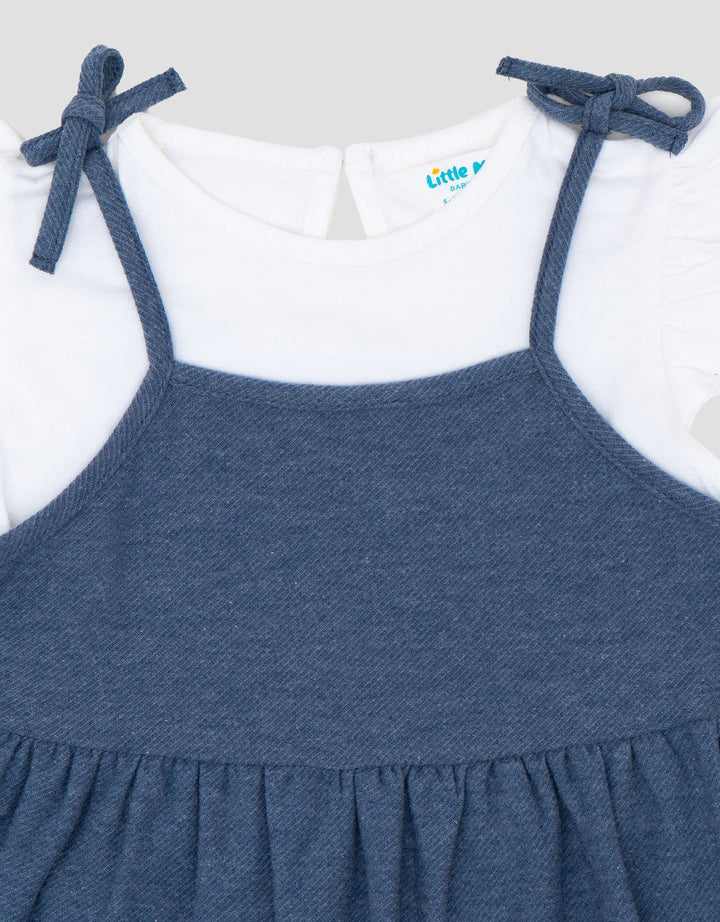 Little M Textured Knit 2Pc Dress Bayi
