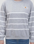 Disney Stripe Print Winnie The Pooh Sweater Wanita