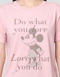 Disney Reg Print Mickey Mouse Kaos Wanita