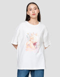 Disney Print Winnie The Pooh Kaos Oversize Wanita