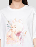 Disney Print Winnie The Pooh Kaos Oversize Wanita