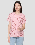 Disney Print Aop Mickey Mouse Kaos Wanita