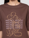 Disney Print Mickey & Friends Kaos Oversize Wanita