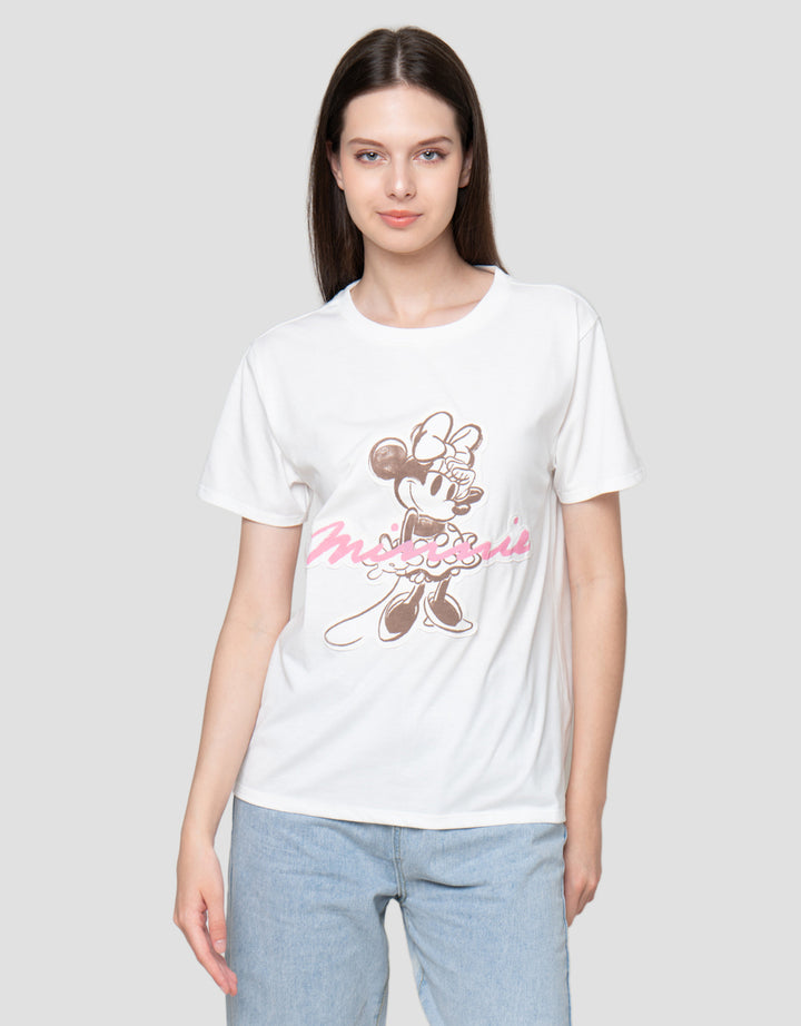 Disney Print Minnie Mouse Kaos Wanita