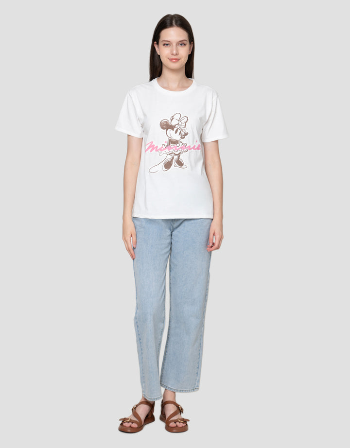 Disney Print Minnie Mouse Kaos Wanita