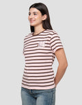 Disney Reg Print Stripe Minnie Mouse Kaos Wanita