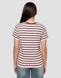 Disney Reg Print Stripe Minnie Mouse Kaos Wanita