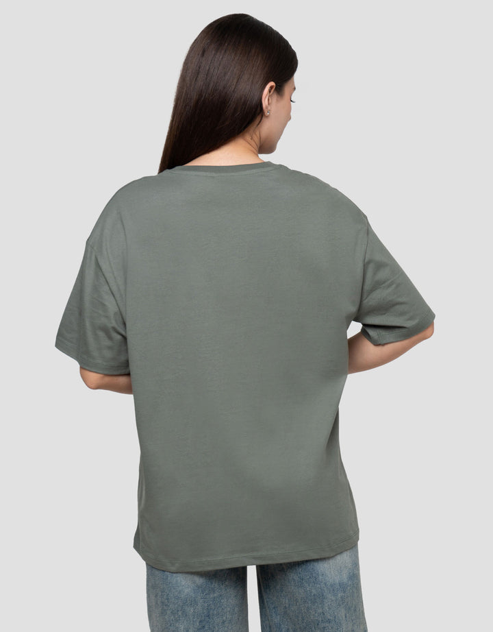 Disney Print Bambi Kaos Oversize Wanita