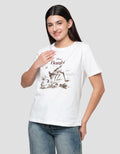 Disney Reg Print Bambi Kaos Wanita