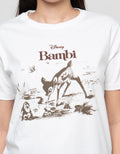 Disney Reg Print Bambi Kaos Wanita