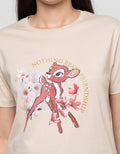 Disney Reg Print Bambi Kaos Wanita