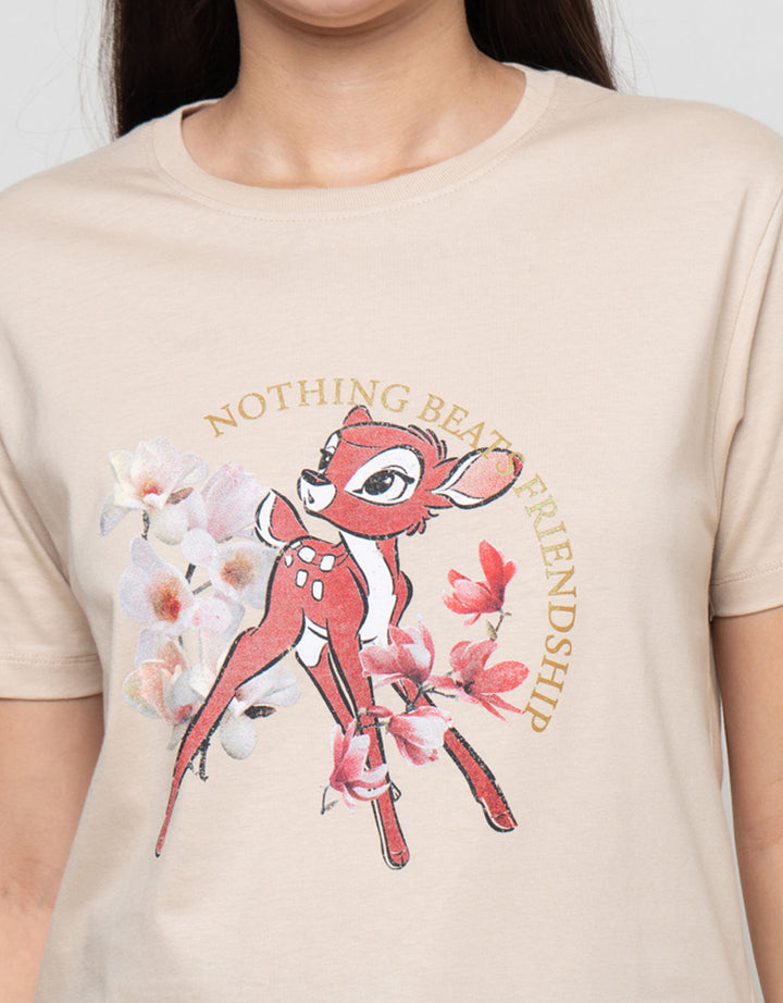 Disney Reg Print Bambi Kaos Wanita