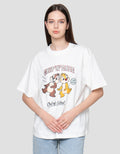 Disney Print Chip N Dale  Kaos Oversize Wanita