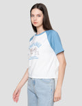 Disney Boxy Raglan Print Chip & Dale Kaos Wanita