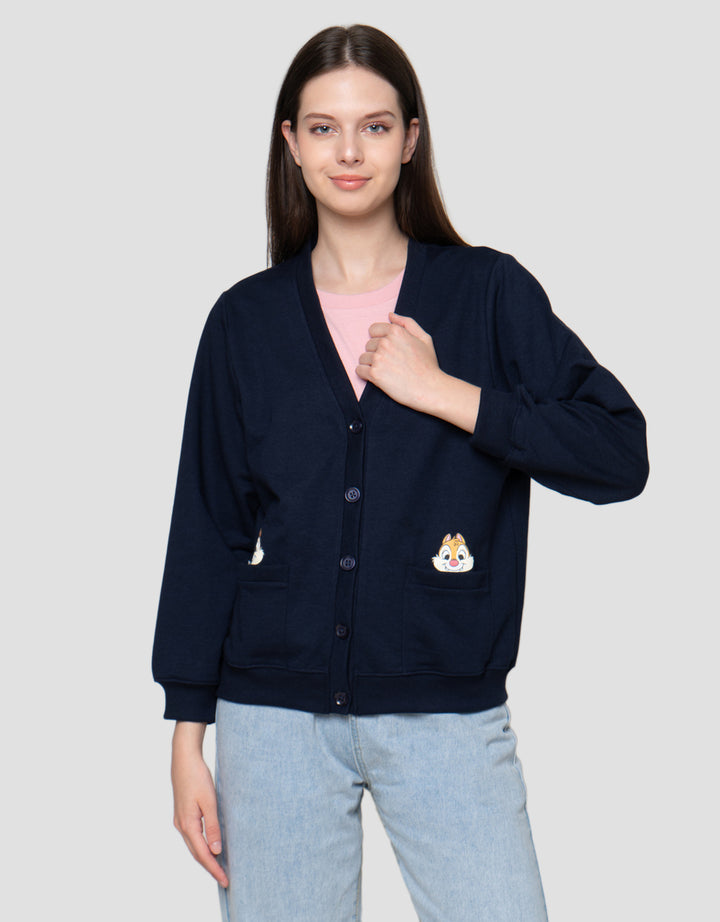 Disney Print Chip N Dale Jaket Cardigan Wanita