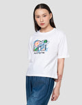 Nevada Tee Boxy Print Kaos Wanita