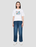 Nevada Tee Boxy Print Kaos Wanita