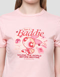 Nevada Print Wb Powerpuff Girls Kaos Wanita