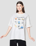 Character Print Wb Powerpuff Kaos Oversize Wanita