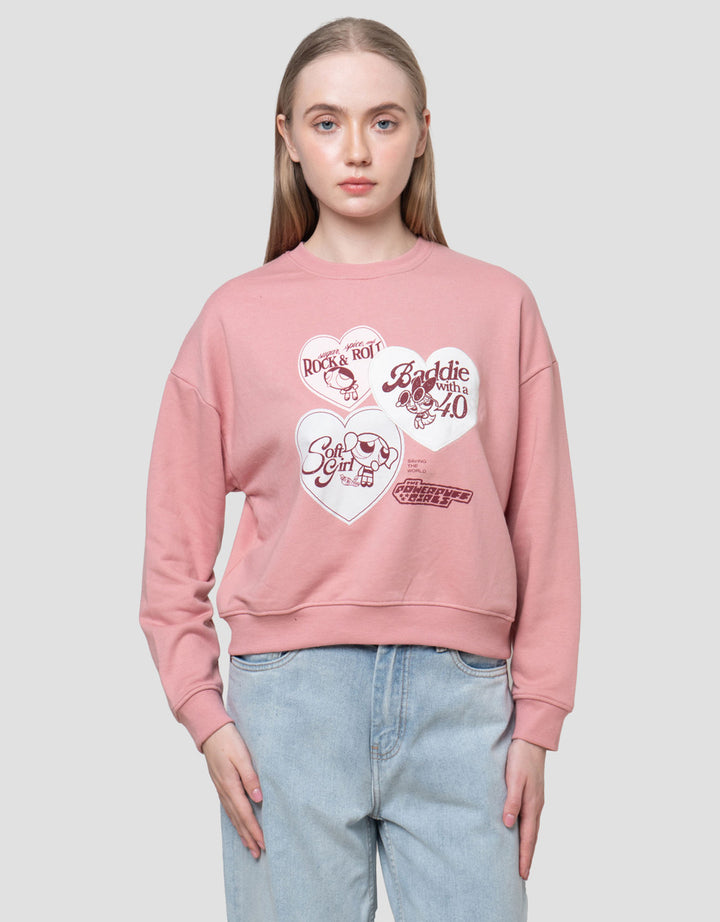 Nevada Boxy French Ter Wb Powerpuff Girls Sweater Wanita