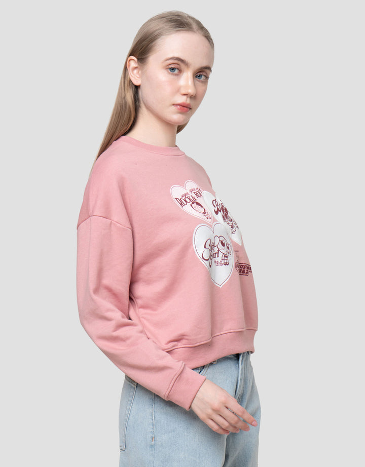 Nevada Boxy French Ter Wb Powerpuff Girls Sweater Wanita