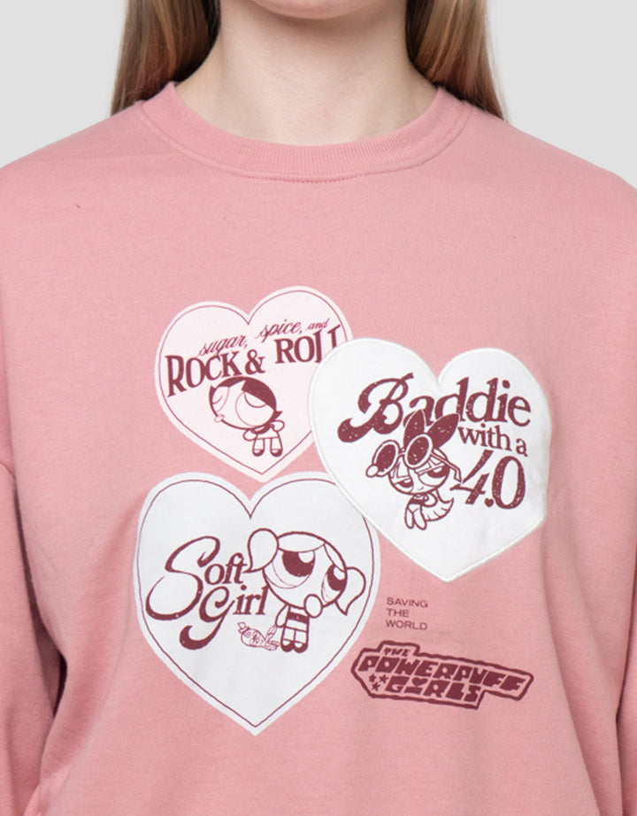 Nevada Boxy French Ter Wb Powerpuff Girls Sweater Wanita