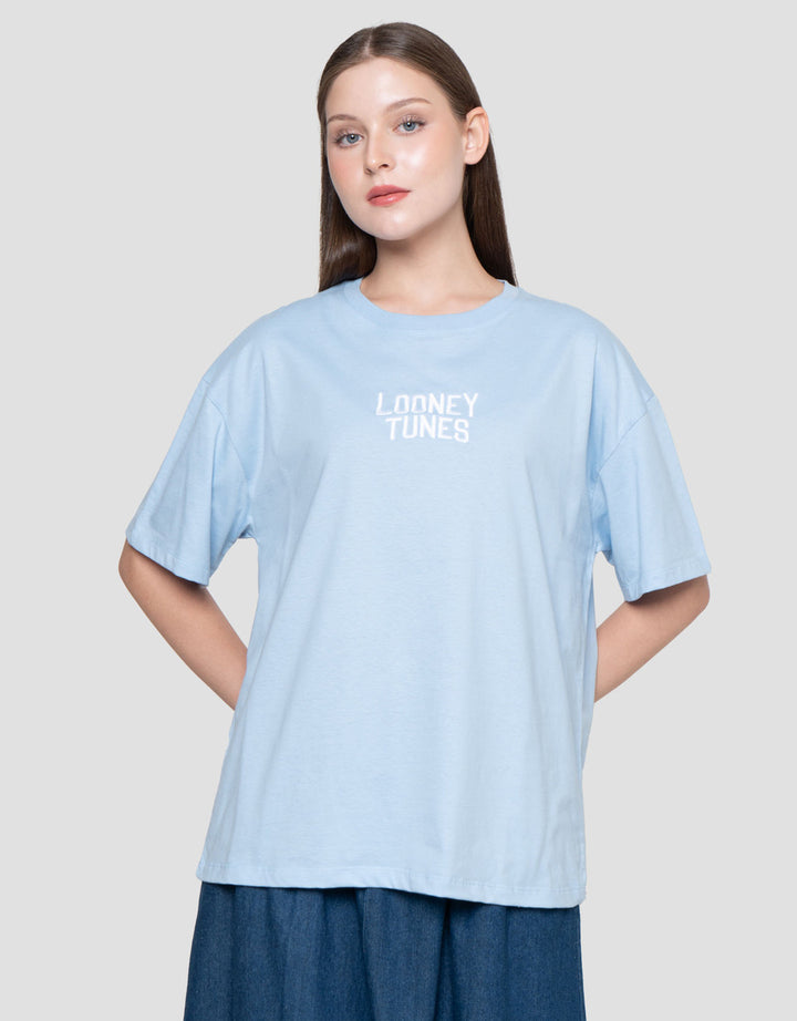 Nevada Print Looney Tunesshirt Kaos Oversize Wanita