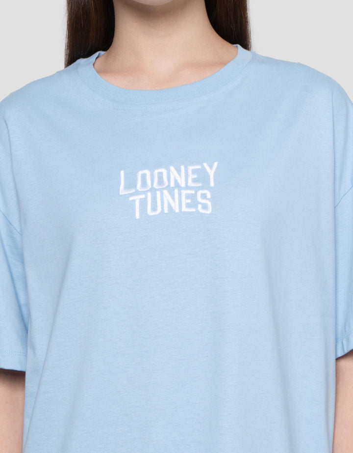 Nevada Print Looney Tunesshirt Kaos Oversize Wanita