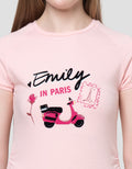 Nevada Baby Tee 2 Side Gather Print Emily In Paris Kaos Wanita
