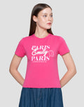 Nevada Baby Tee 2 Print Emily In Paris Kaos Wanita