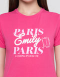 Nevada Baby Tee 2 Print Emily In Paris Kaos Wanita