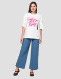 Nevada New Print Emily In Paris Kaos OversizeWanita