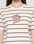 Nevada Boxy Print Stripe Wb Scooby-Doo Kaos Wanita
