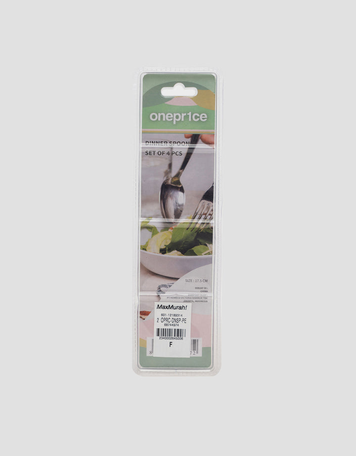 MxM Oneprice 4 Pcs Dinner Spoon